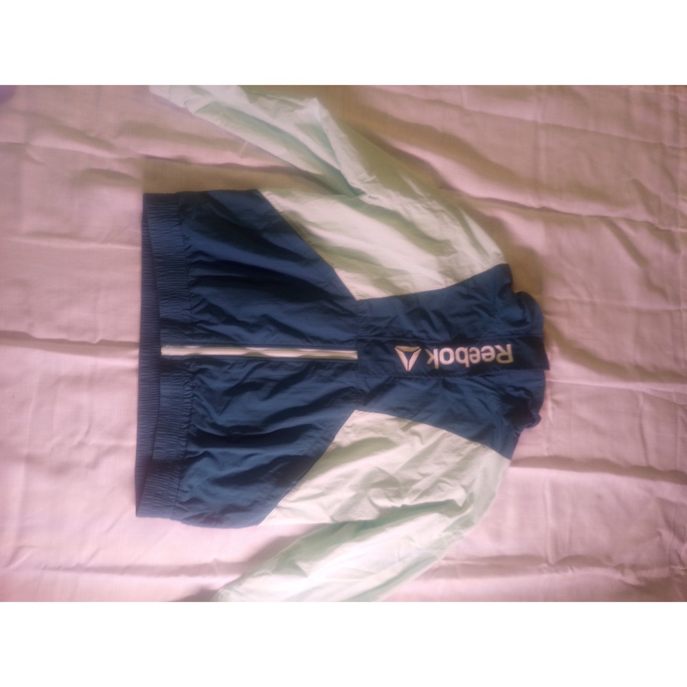 Reebok Windbreaker Mint Green Zip Jacket Women Large‎ 09/22